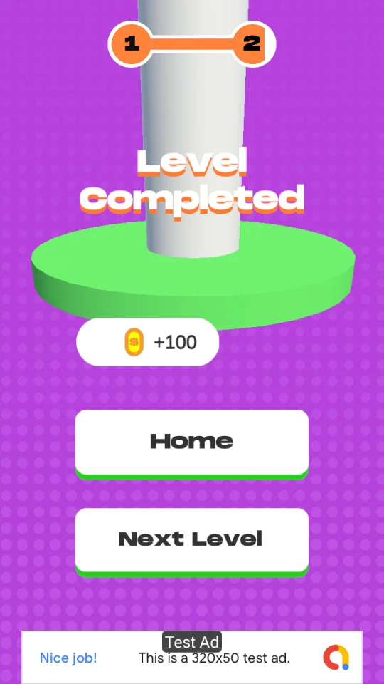 Helix Fall (Unity Game Template + AdMob Ads + GDPR Consent) — screenshot 5
