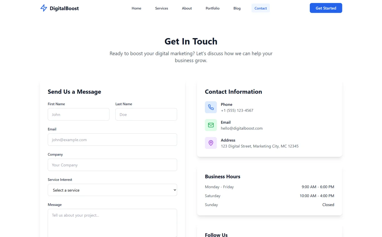 Digital Boost - Marketing Agency React Template — screenshot 6