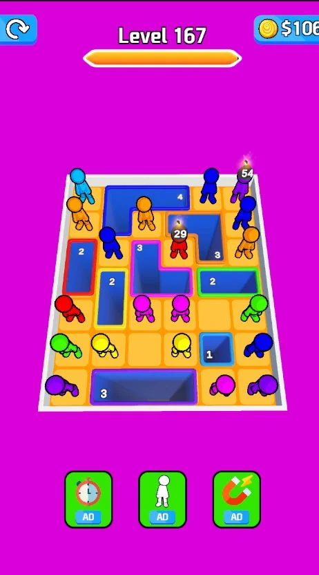 Drop People 3D Hole Puzzle Game Unity Source Code — screenshot 1
