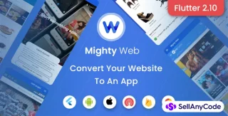MightyWeb Webview: Web to App Convertor (Flutter + Admin Panel)