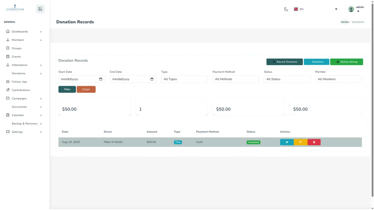 Church Management System - Complete Laravel 11 Solution — screenshot 4