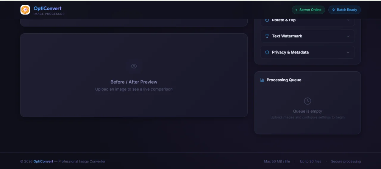 OptiConvert Pro - Batch Image Converter API — screenshot 7