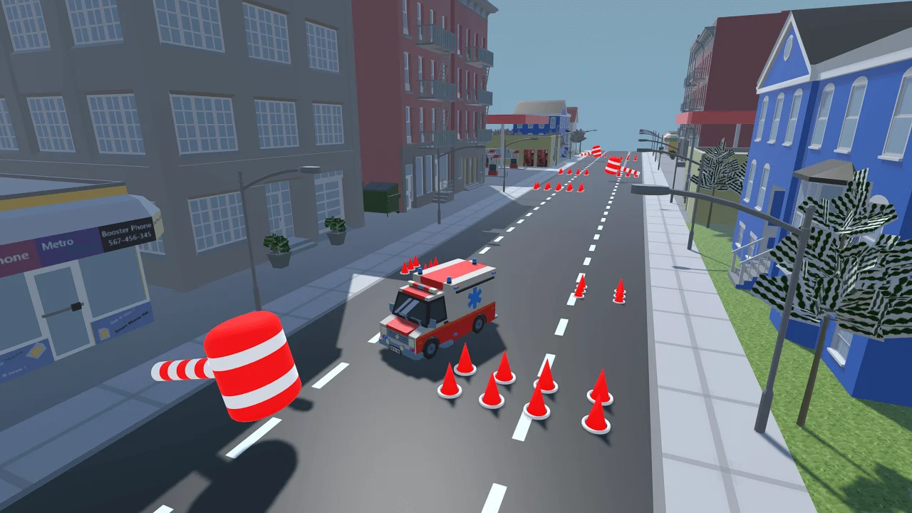 Ambulance Runner Obstacles Game 3D 64BIT Source Code — screenshot 4