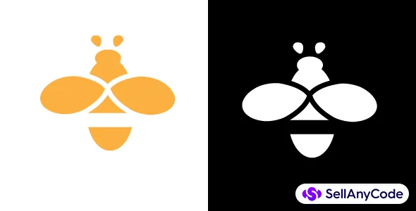 Honeybee Apothecary Emblem Vector Icon