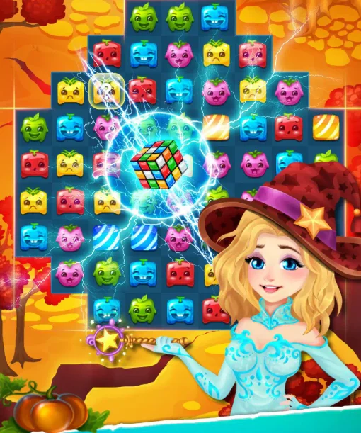 Stellar Witch Fruit Match 3 Puzzle — screenshot 10