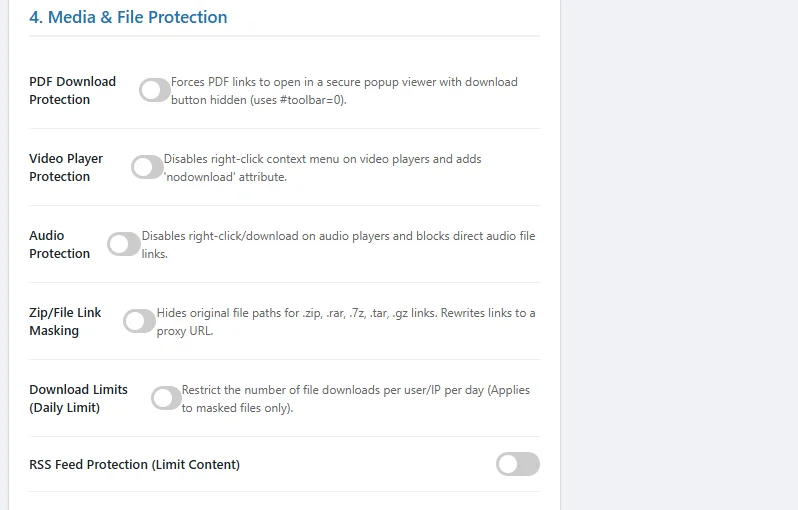 Content Guard - Ultimate WordPress Protection — screenshot 5