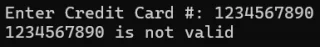 Credit Card Validator