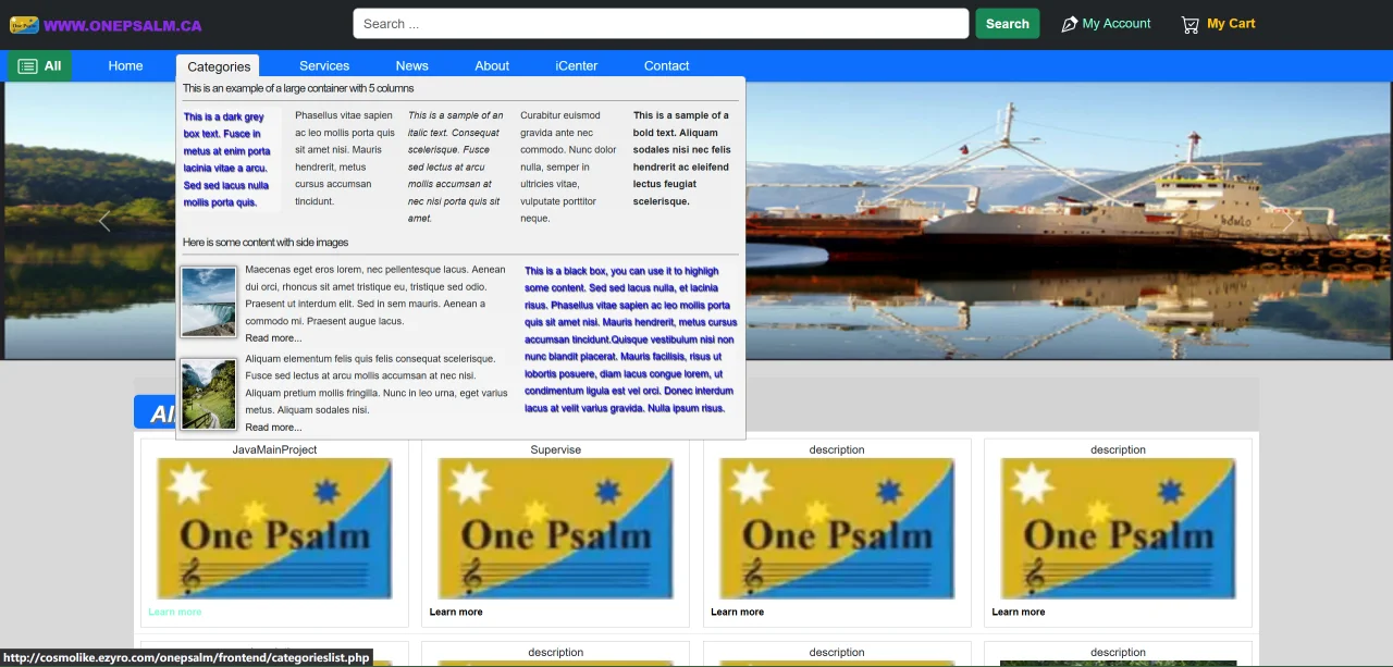 OnePsalm Website Demo — screenshot 1