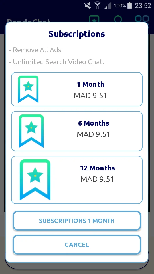 RandoChat - Random Video Chat Dating Android App — screenshot 2