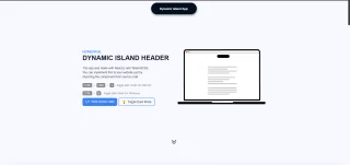 Dynamic Island Header