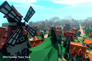 EPIC Fantasy Town - Low Poly 3D Art