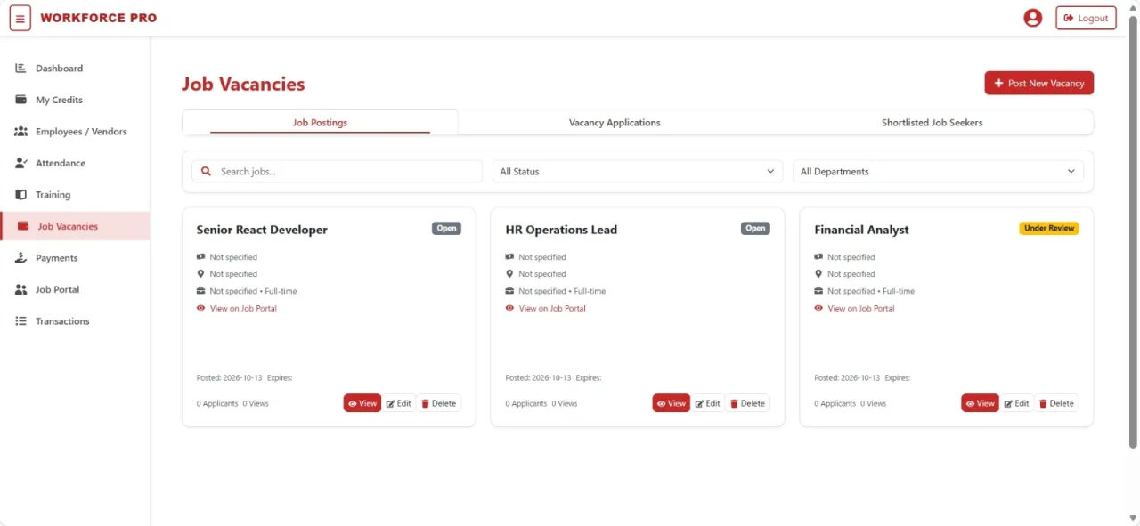 WorkForce Pro Enterprise Workforce & Payroll Management Suite — screenshot 6