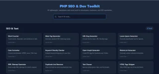 SEO Toolkit – 50-in-1 PHP SEO & Web Tools Platform