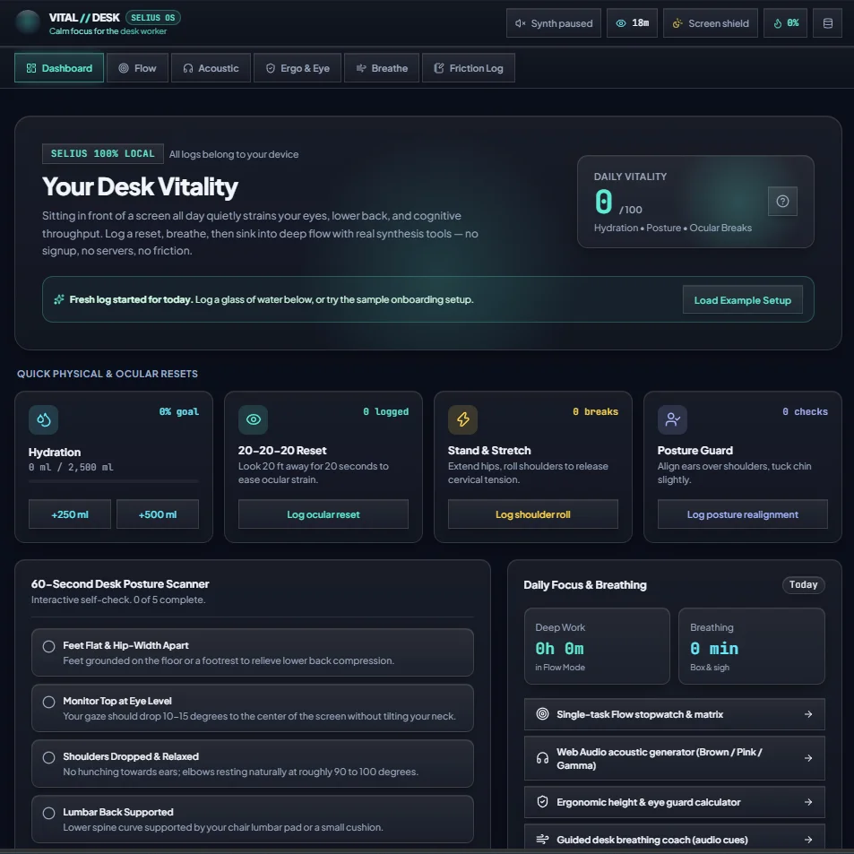 Vital Desk — screenshot 1