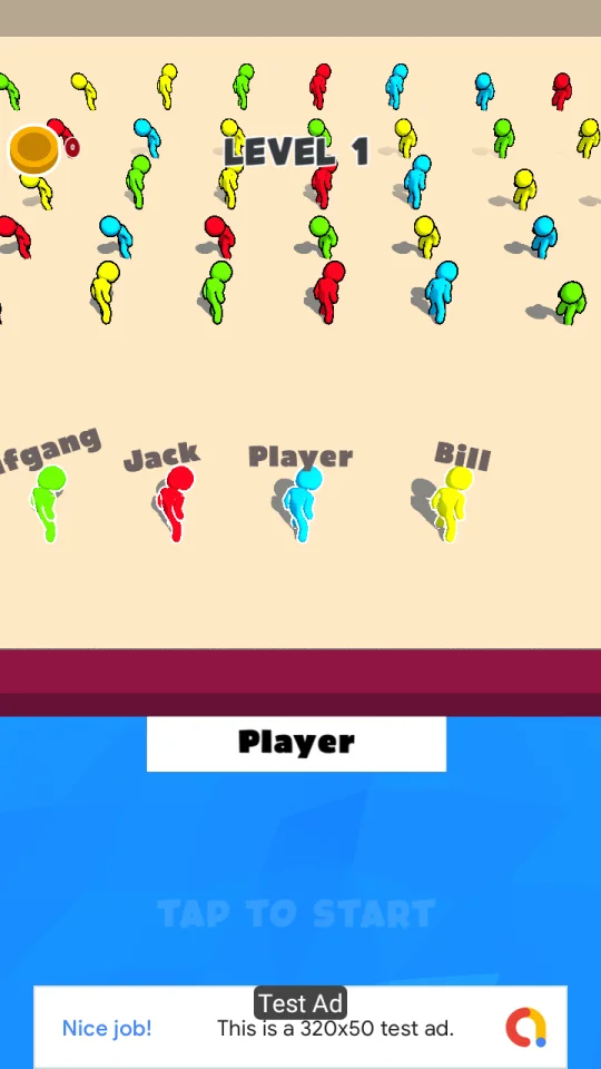 Stickman Bridge - (Unity - AdMob) — screenshot 1