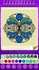 Free Art Coloriages Mandalas Booking Colouring Animals, Words