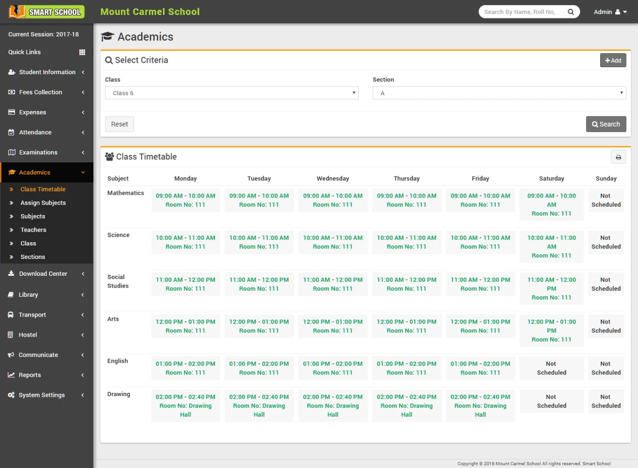 Smart School Management System V 7.0.1 — screenshot 5