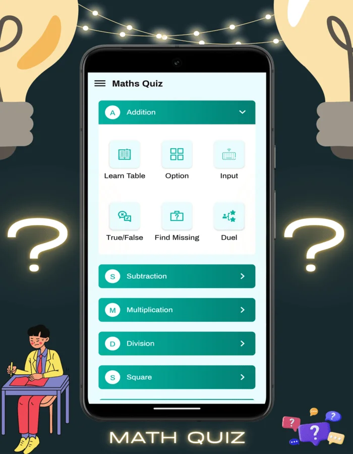 Math Quiz - Math Learning Brain Challenge — screenshot 1