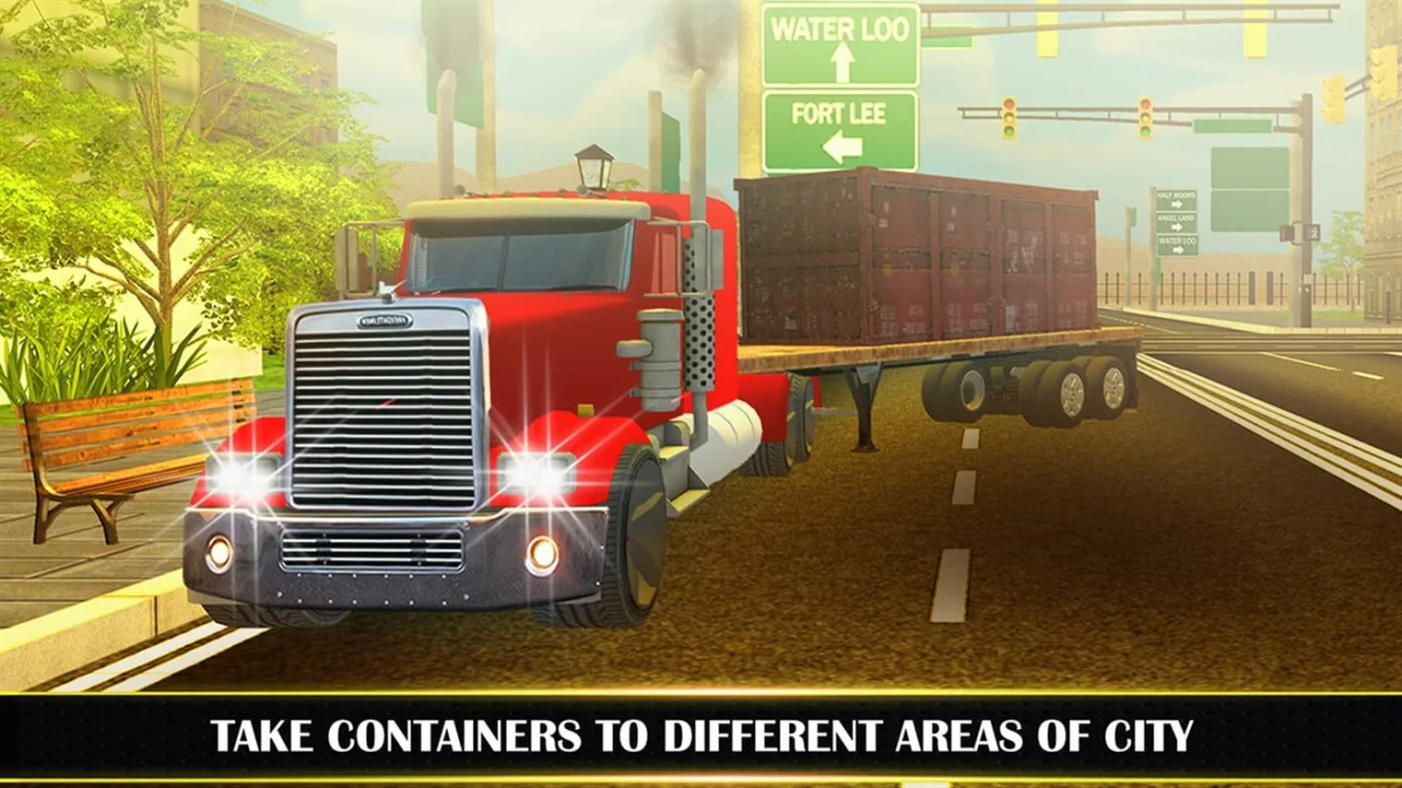 American Truck Cargo Delivery: City Cargo Truck 64 Bit Source Code — screenshot 1