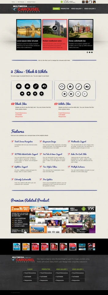 Multimedia Responsive Carousel with Image Video Audio Support - WordPress Plugin — screenshot 2