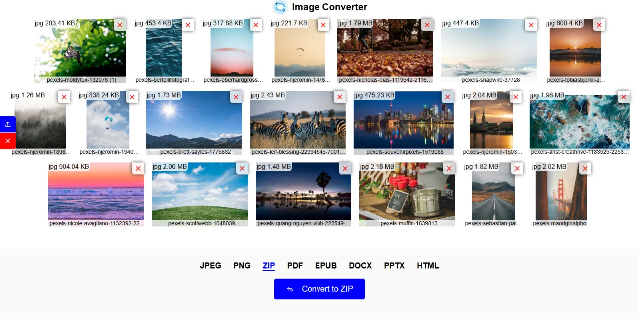 Image Converter - React Web App — screenshot 1