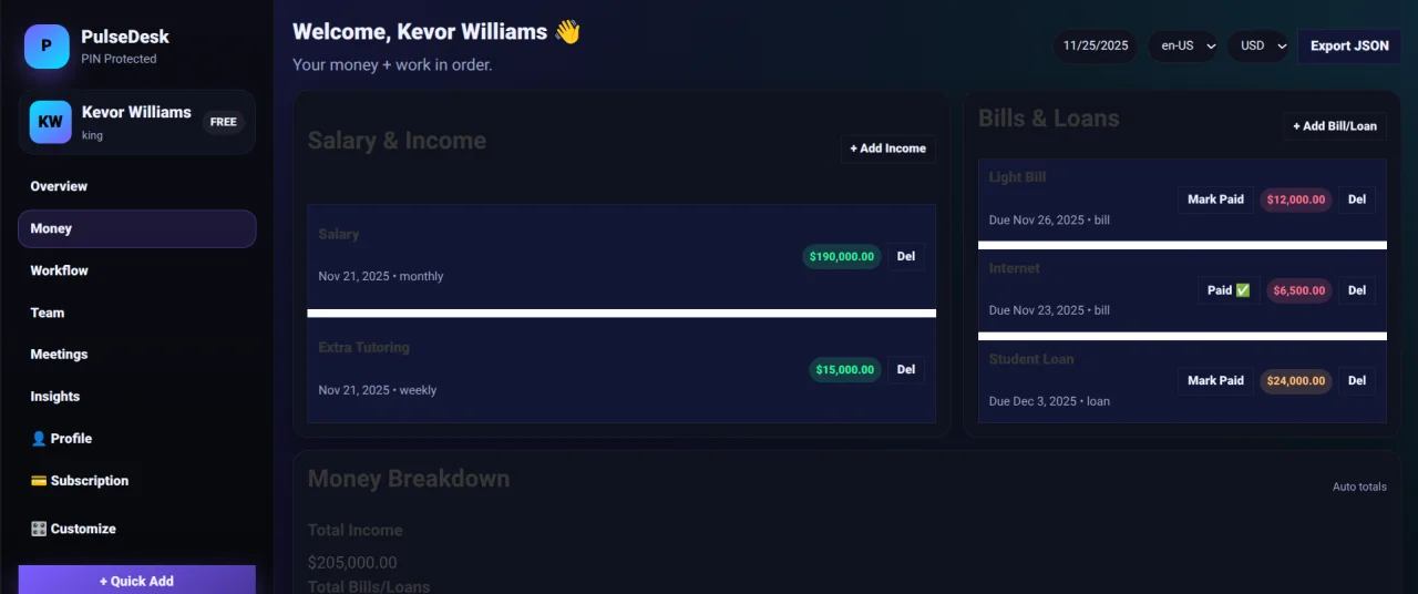 PulseDesk — screenshot 1