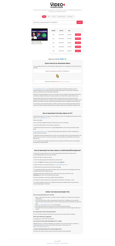 YouTube Downloader - Best YouTube Video Downloader Script — screenshot 3