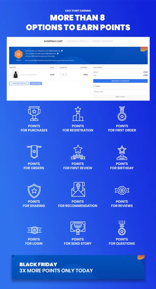 WooCommerce Reward Points — screenshot 1