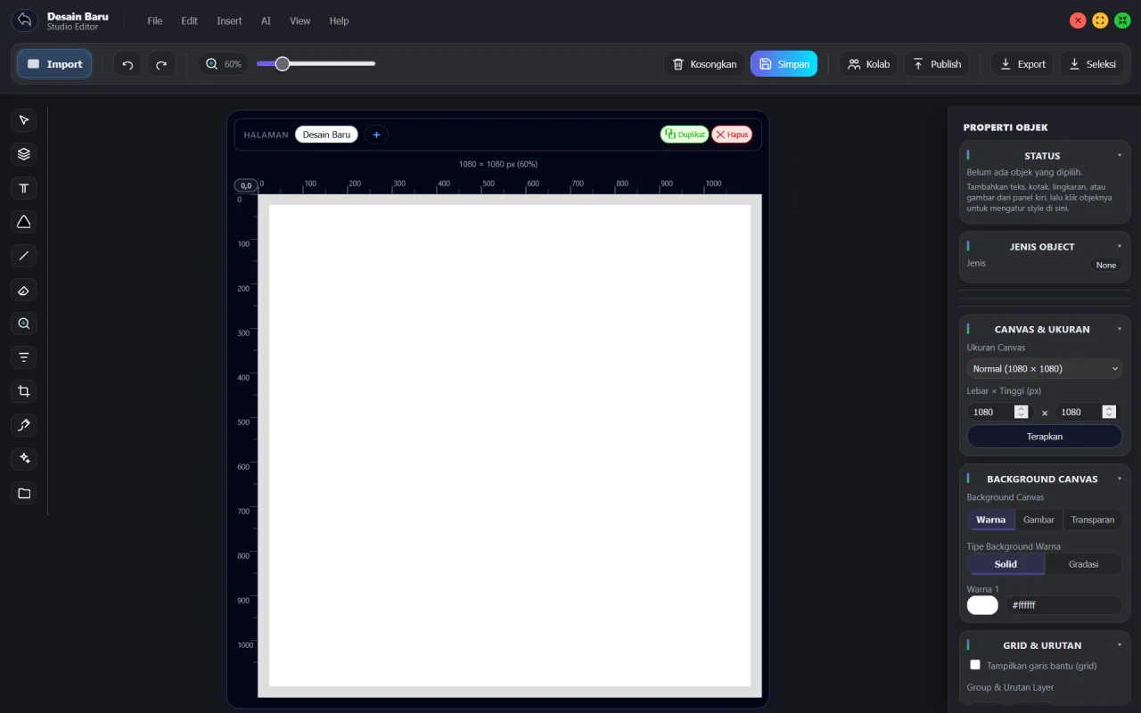 VibriCanvas - Web Based Photo and Video Design Studio — screenshot 1