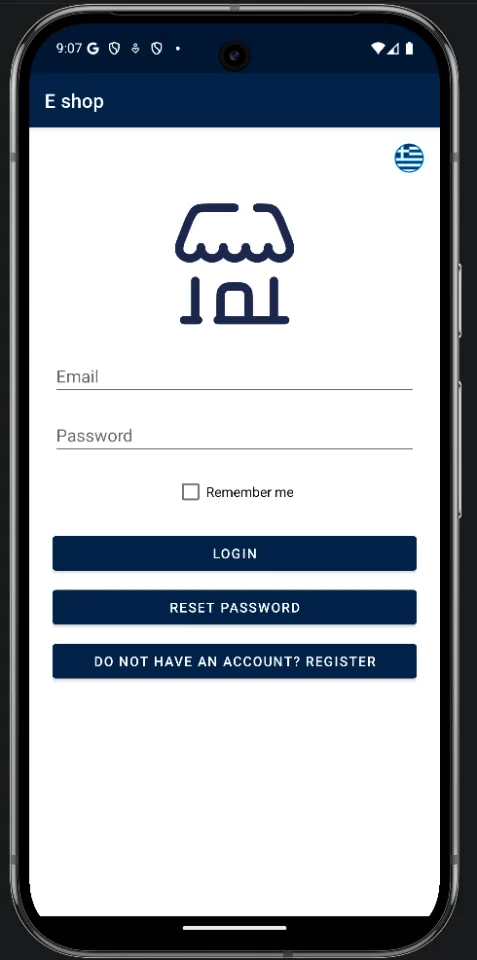Eshop Mobile Android App — screenshot 1