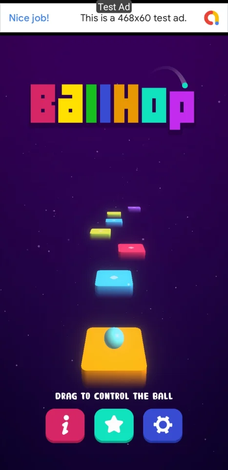 Ball Hop (Unity Game + AdMob + GDPR) — screenshot 1