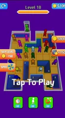 Drop People 3D Hole Puzzle Game Unity Source Code