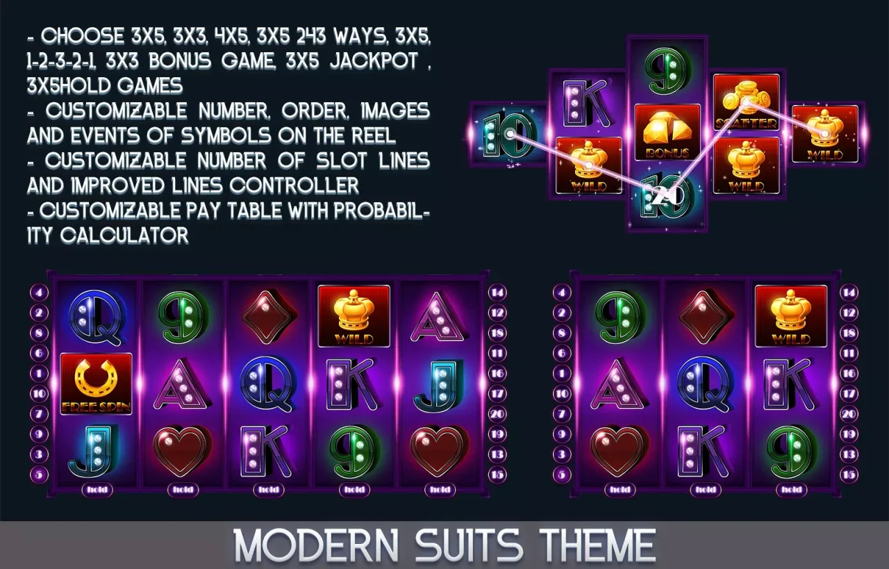 MK - Modern Suits Slot Asset — screenshot 5