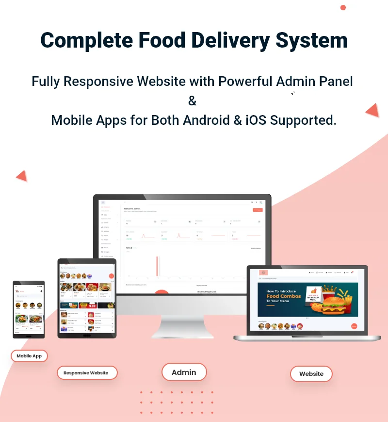 eFood - Food Delivery App with Laravel Admin Panel + Delivery Man App V7.0 — screenshot 2