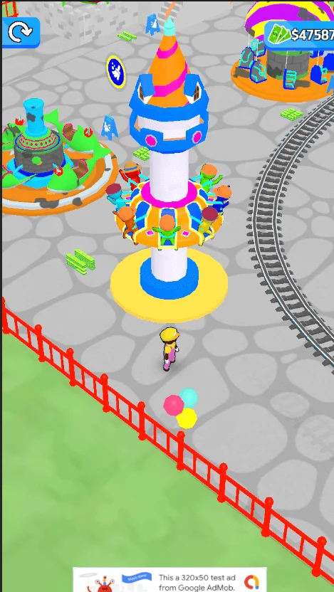 Awesome Park Idle Game 3D Unity Source Code — screenshot 4