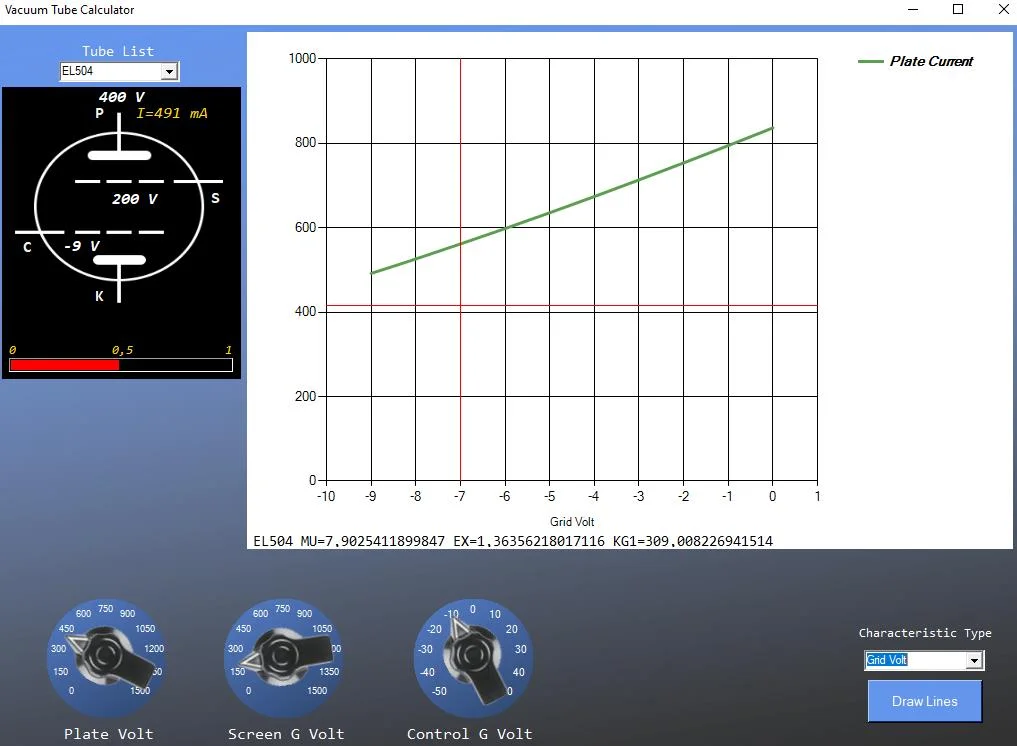 Vacuum Tube Calculator — screenshot 2