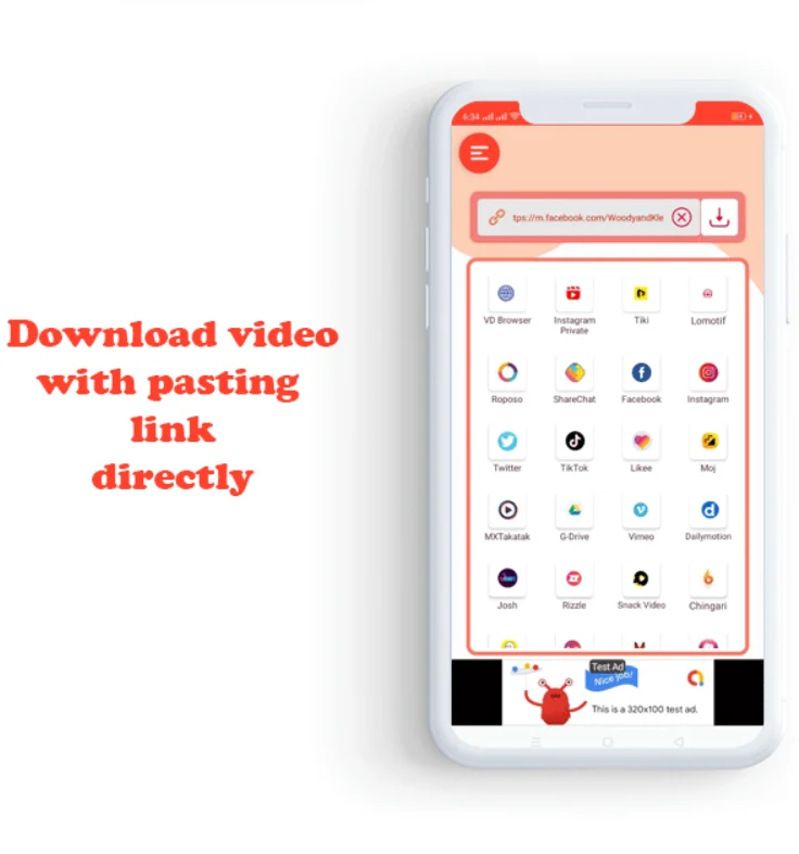 Total Video Downloader Without Watermark Status Saver App + Video Downloader Browser (100+ Sources) — screenshot 3