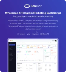 SaleBot - WhatsApp and Telegram Marketing SaaS - ChatBot & Bulk Sender
