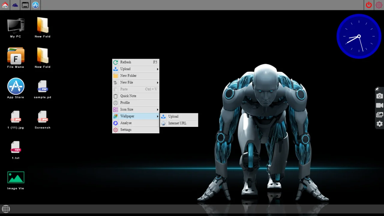 Virtual Desktop Interface in PHP Script — screenshot 4