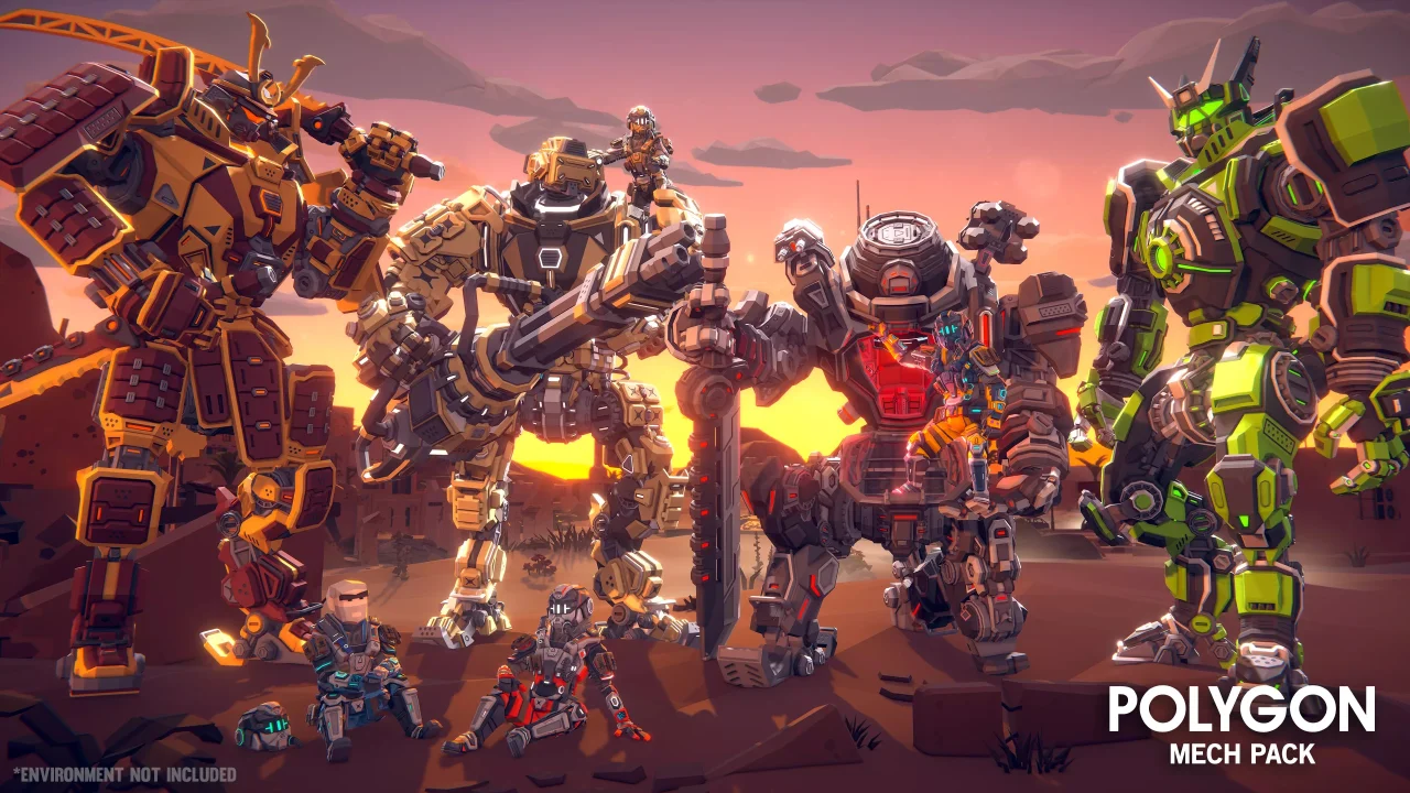 POLYGON - Mech Pack - Low Poly 3D Art by Synty — screenshot 1