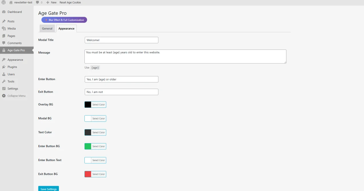 Age Gate Pro Age Verification with Blur — screenshot 3