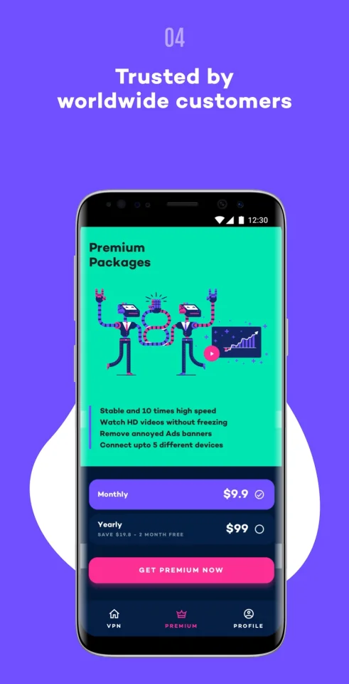 WitVPN - Super Fast, Secure, Stable & Free VPN Proxy for Android — screenshot 4
