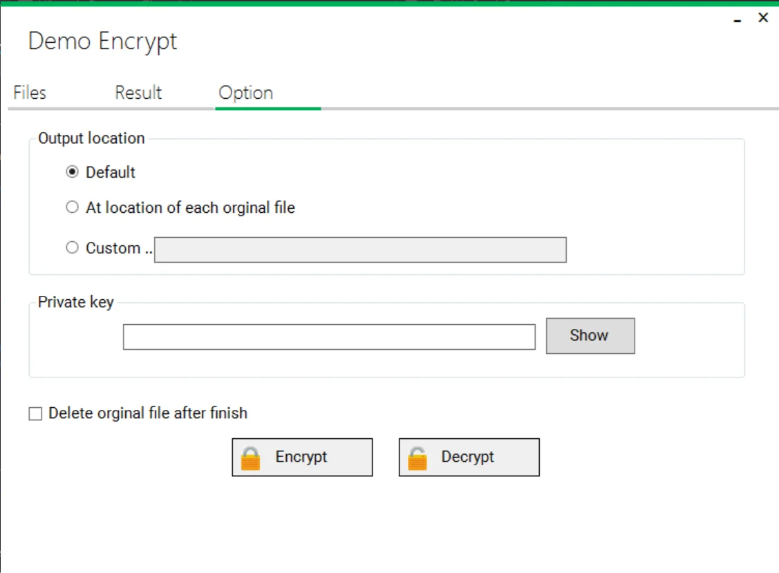 Demo: File Encryption and Decryption with the AES Algorithm — screenshot 2