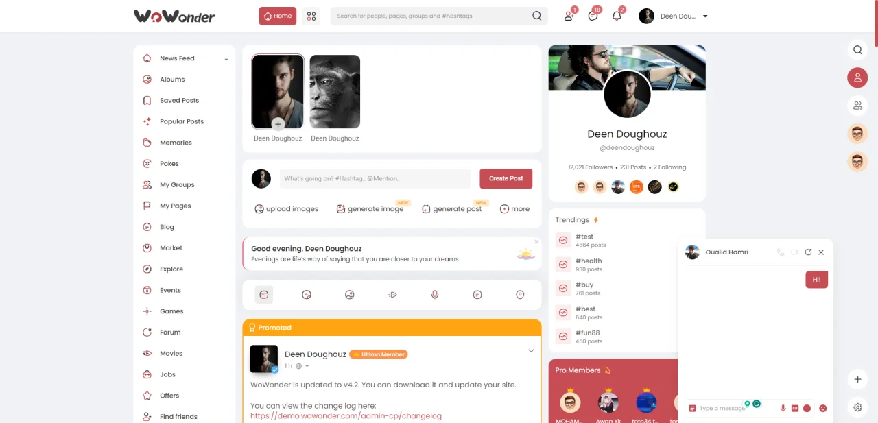 WoWonder - The Ultimate PHP Social Network Platform — screenshot 1