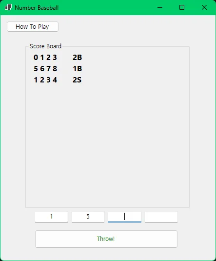 C# Number Baseball — screenshot 3