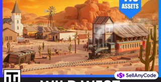 Wild West - Low Poly 3D Models Pack