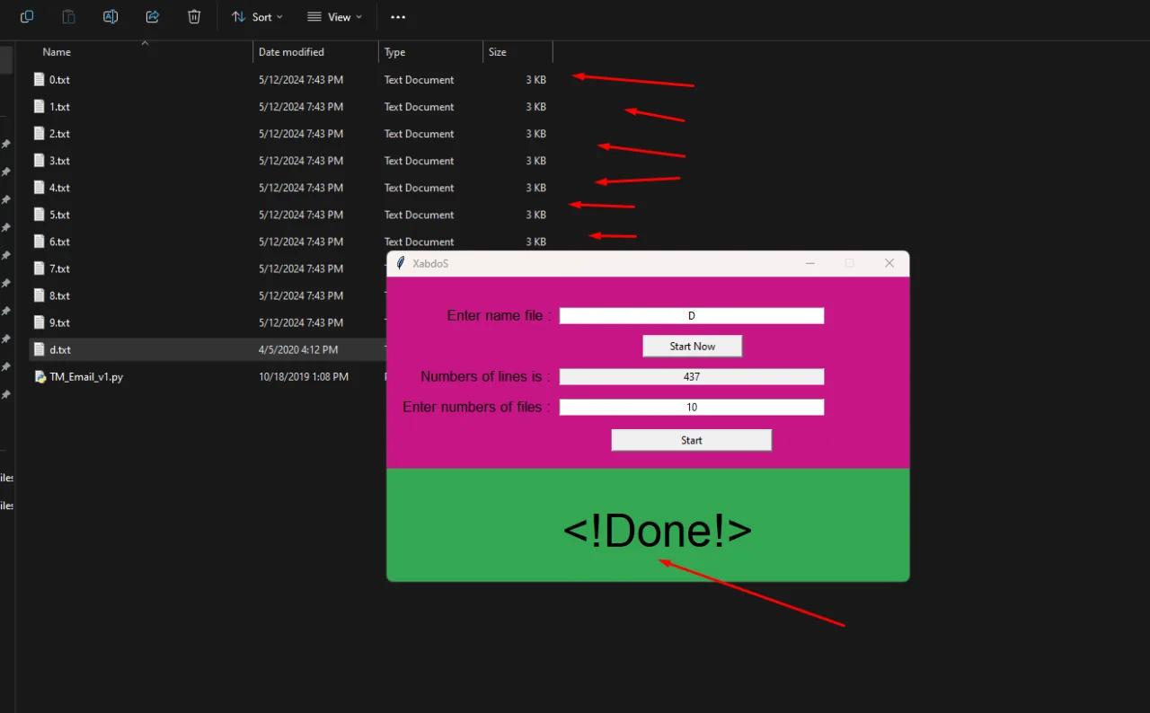 Split File — screenshot 1