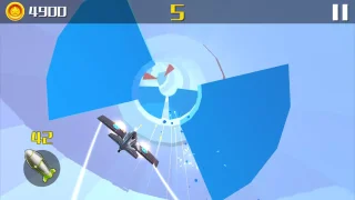 Plane in Hole 3D Low Poly