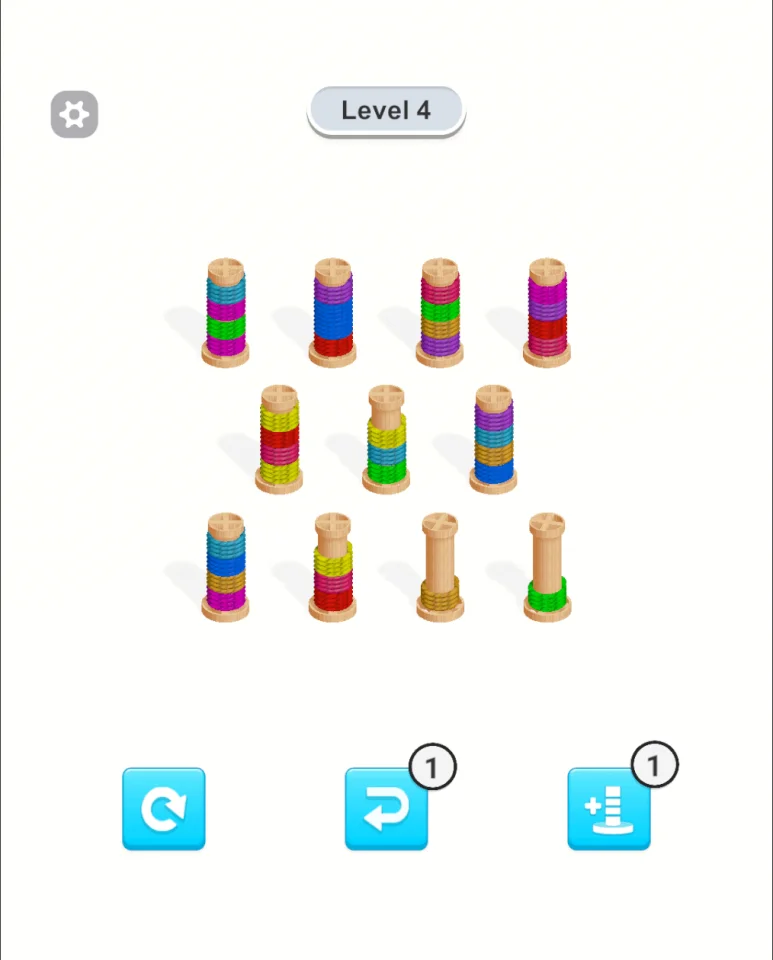 Rope Color Sort — screenshot 1