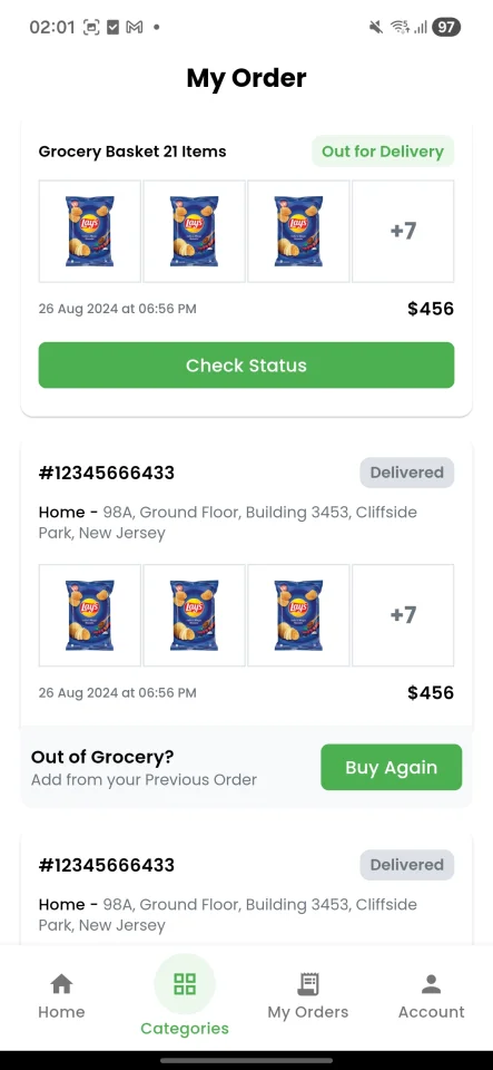 DailyBasket - Grocery Delivery Flutter Application — screenshot 7